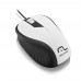 Multilaser Mouse Emborrachado Branco E Preto - Mo224