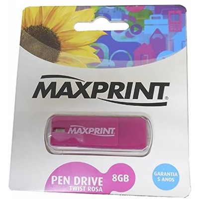 Pen-Drive Twist Maxprint 8GB - 506013 - Rosa