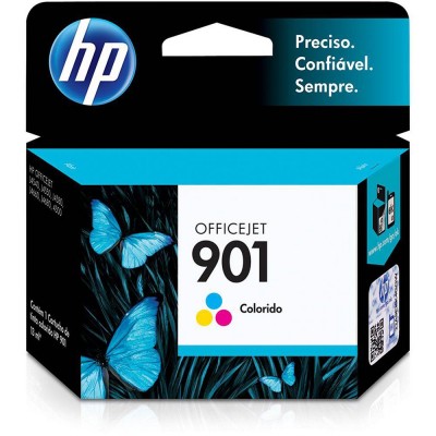 CARTUCHO DE TINTA HP 901 CC656AL CC656AB COLORIDO | J4660 J4580 J4550 J4540 J4680 | ORIGINAL 13 ML