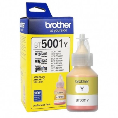 TINTA BROTHER BT-5001Y BT5001 AMARELO | DCP-T300 DCP-T500W DCP-T700W MFC-T800W | ORIGINAL 48.8ML